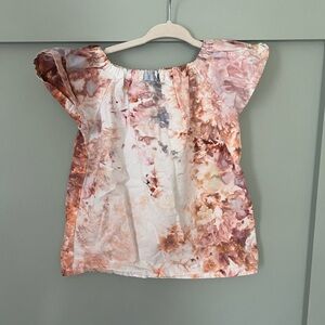 Hand ice dyed kids top